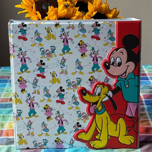 🩵💛❤️ DISNEY100 MICKEY & FRIENDS CLASSIC STATIONERY 3-RING BINDER ❤️💛🩵 NWT - Picture 2 of 16